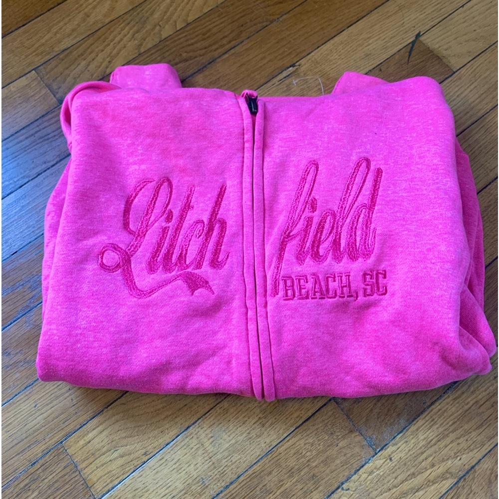 Pink beach hoodie